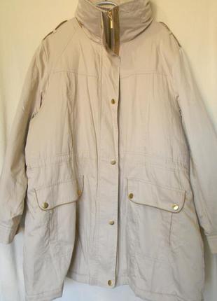 Демисезонная куртка женская от marks&spencer оверсайз р.22(uk)...