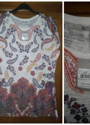 Новая туника блуза бренд tu бангладеш. размер 52