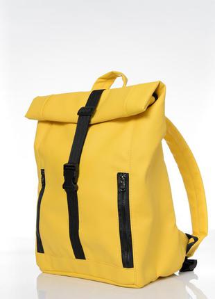 Женский большой желтый рюкзак ролл для путешествий