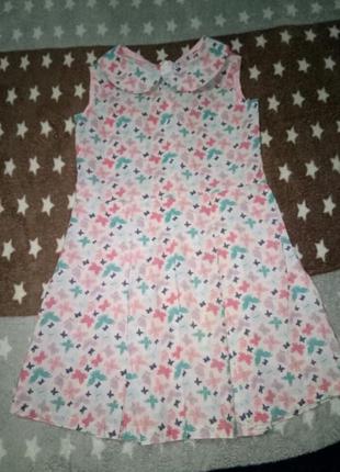 Легкий коттоновый сарафан платье