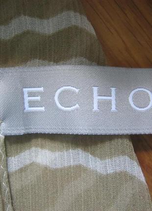 Шелковый брендовый шарф, платок echo