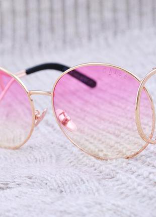 Оригинальные розовые крупные очки chloe