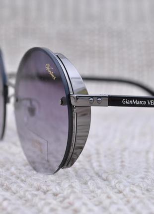 Красивые круглые  солнцезащитные очки с боковой шорой gian mar...