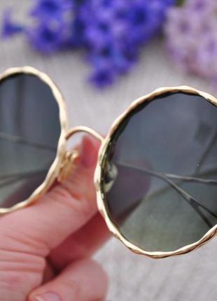 Красивые солнцезащитные круглые женские очки