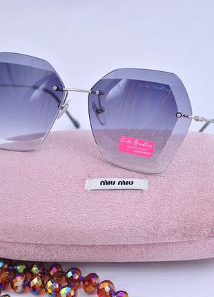 Красивые солнцезащитные градиентные очки rita bradley окуляри