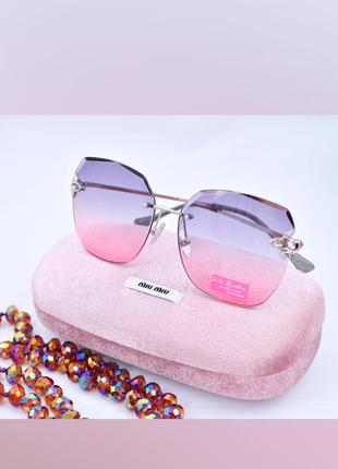 Красивые солнцезащитные градиентные очки rita bradley окуляри