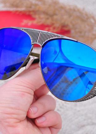 Стильные солнцезащитные зеркальные большие мужские очки havvs ...