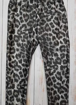 Стильные леопардовые брюки для девочек