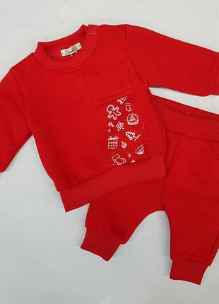 Теплий новорічний костюм для малюків