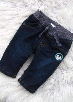 Стильные теплые джинсовые штаны брюки c&a