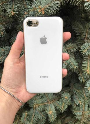 Чехол для iphone (silicone glass case)