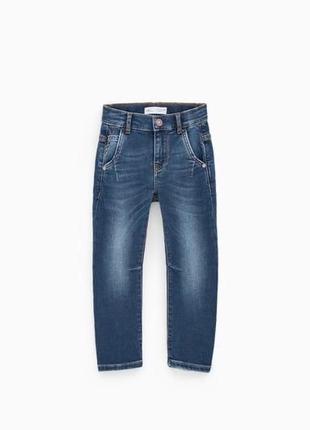 Zara джинсы индиго для мальчика 110 см
