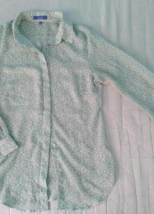 Тонюсенькая рубашка-блуза montego. размер  s