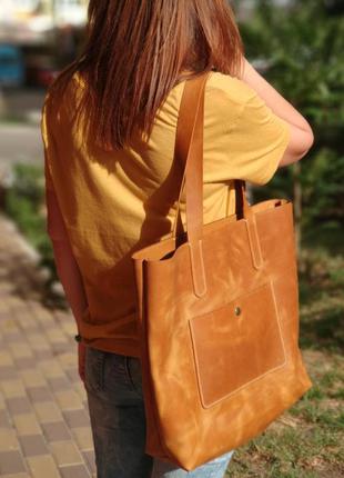 Жіноча шкіряна сумка-шопер stedley