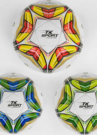 Мяч футбольный TK Sport , матовый, 420-430 гр, ручной шов Пакеста
