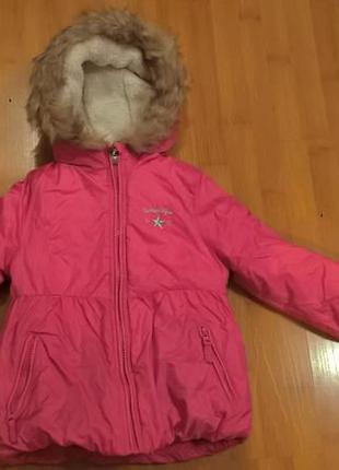 Нові зимові курточки для дівчаток oshkosh рожевого кольору