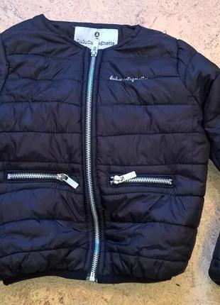 Курточки для девочек демисезонные  lulu castagnette черного цвета