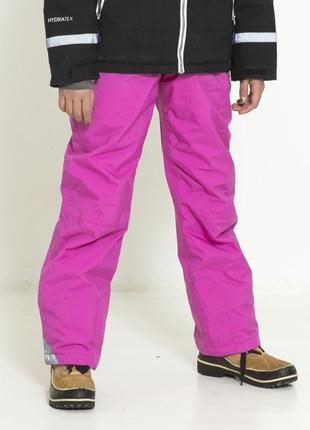 Новые лыжные штаны  полукомбинезон для девочки  цвета фуксия 1...
