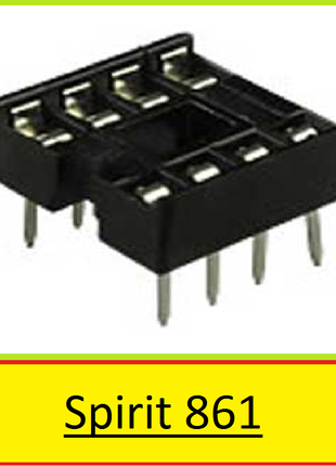 Панелька для микросхем гнездо dip 8 pin 10шт