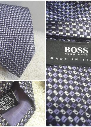 Шелковый галстук. hugo boss. италия.