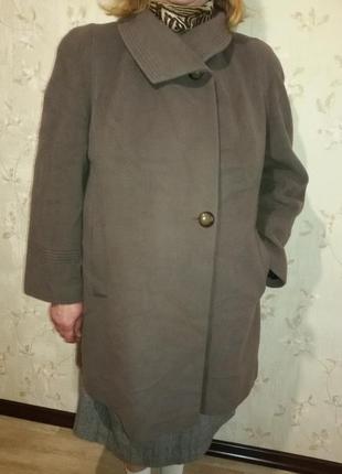 Легкое кашемировое пальто италия (пог-63 см)
