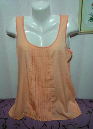 Блуза персиковая вискозная (пог 50 см)    19