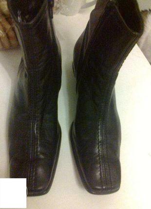 Ботинки сапоги полусапоги кожаные ( на ногу 25-25,5 см)  23