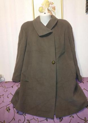 Легкое шерстяное пальто италия (пог-63 см)