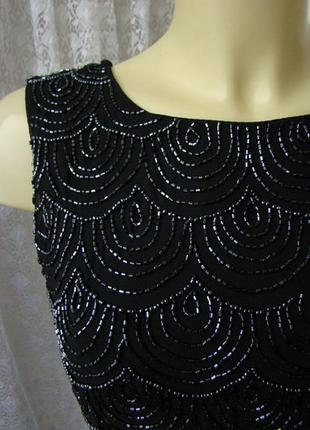 Платье вечернее вышивка бисер lace&beads р.48 7650 23пв