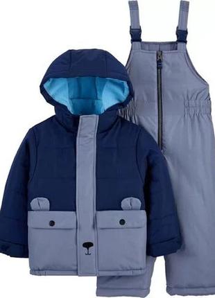 Зимний комплект куртка и комбинезон carters для мальчика