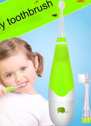 Дитяча зубна щітка. електрична. з ліхтариком