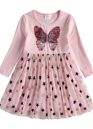 Vikita детское нарядное платье с пайетками бабочка для девочки...
