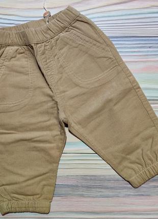 Песочные вельветовые штаны original marines р. 6-9 мес