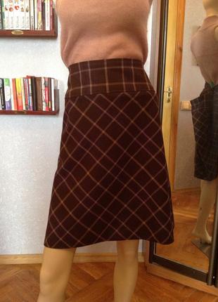 Большой размер, батал, отличная немецкая, прямая юбка - шотлан...