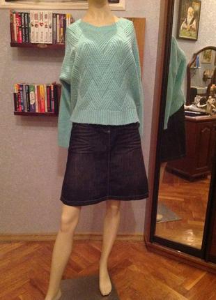 Миленький свитер с удлиненной спинкой бренда new loor, р. 58-62