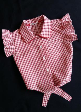 Рубашка/блуза/топ gaialuna (италия) на 9-10 лет (размер 140)