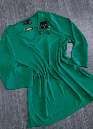 Зеленая кофта, кофточка от американского бренда chico's, p-p l