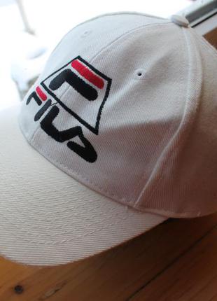 Винтажная унисекс кепка vintage 90's fila big logo cap hat sna...