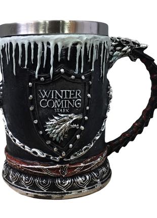 Кружка Чашка Бокал Игра Престолов Зима Близко Winter Is Coming St