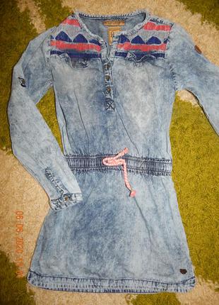 Платье-туника джинсовое для девочки 10л