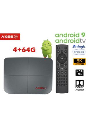 TV Box AX95DB AndroidTV 4/64GB S905X3 ТВ Приставка Тв Бокс H96X96