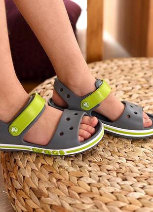 Крокс сандали crocs bayaband sandal charcoal