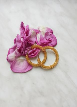 Серьги кольца, вечерние серьги, сережки на свадьбу, идея подарка