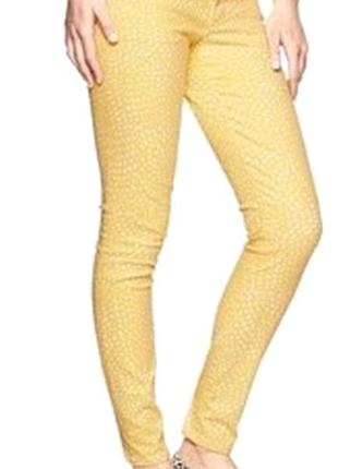 Яркие желтые джинсы gap1969 always skinny р.s/m