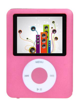 Mp4 player плеер на карту памяти Micro SD под Apple iPod розовый