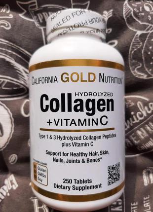 Колаген з вітаміном C, California Gold, Collagen, тип 1 і 3