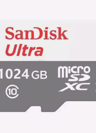 1024 Гб (1 Терабайт) — Micro SDXC Мапа Пам'яті, 10 Class