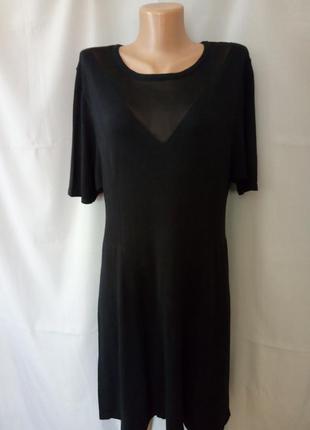 Красивое черное платье 18 размер, наш 54 от f&f, англия