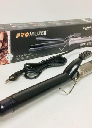 Плойка для волос pro mozer mz-6630 30 мм. mz 6630 с зажимом