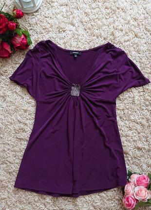 Красивая футболка виноградного цвета , блузка , блузочка , блуза